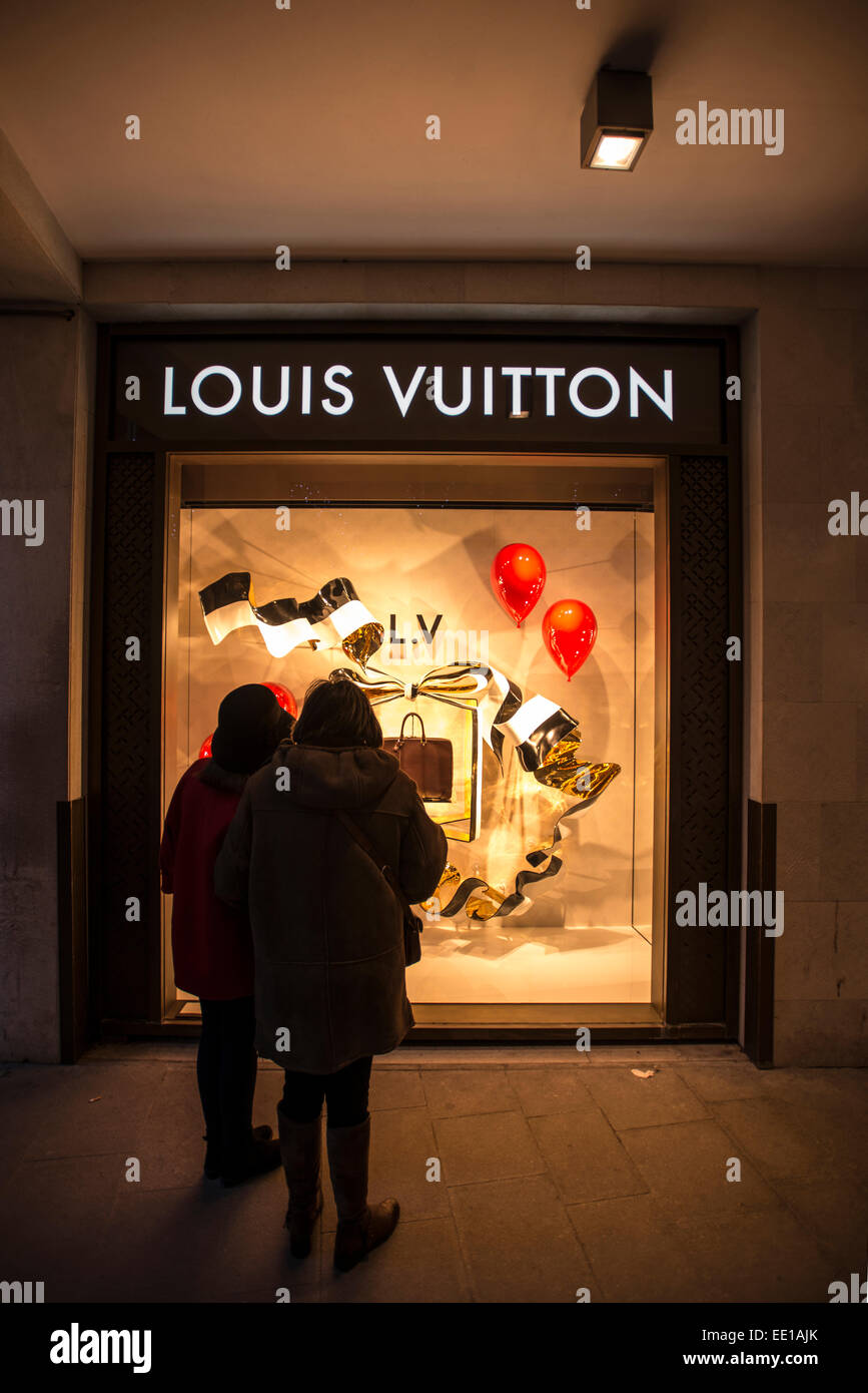 Louis Vuitton shop in the center of Venice, Italy. – Stock