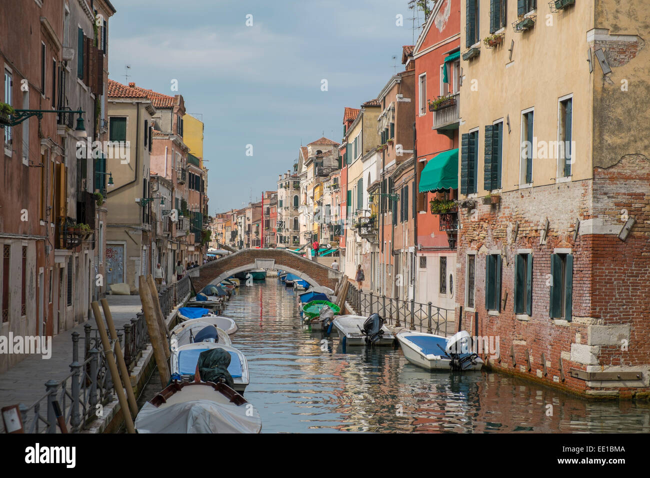Canal, Castello district, Venice, Veneto Region, Italy Stock Photo