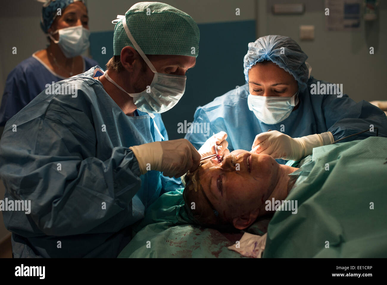 FACIAL PLASTIC SURGERY Stock Photo