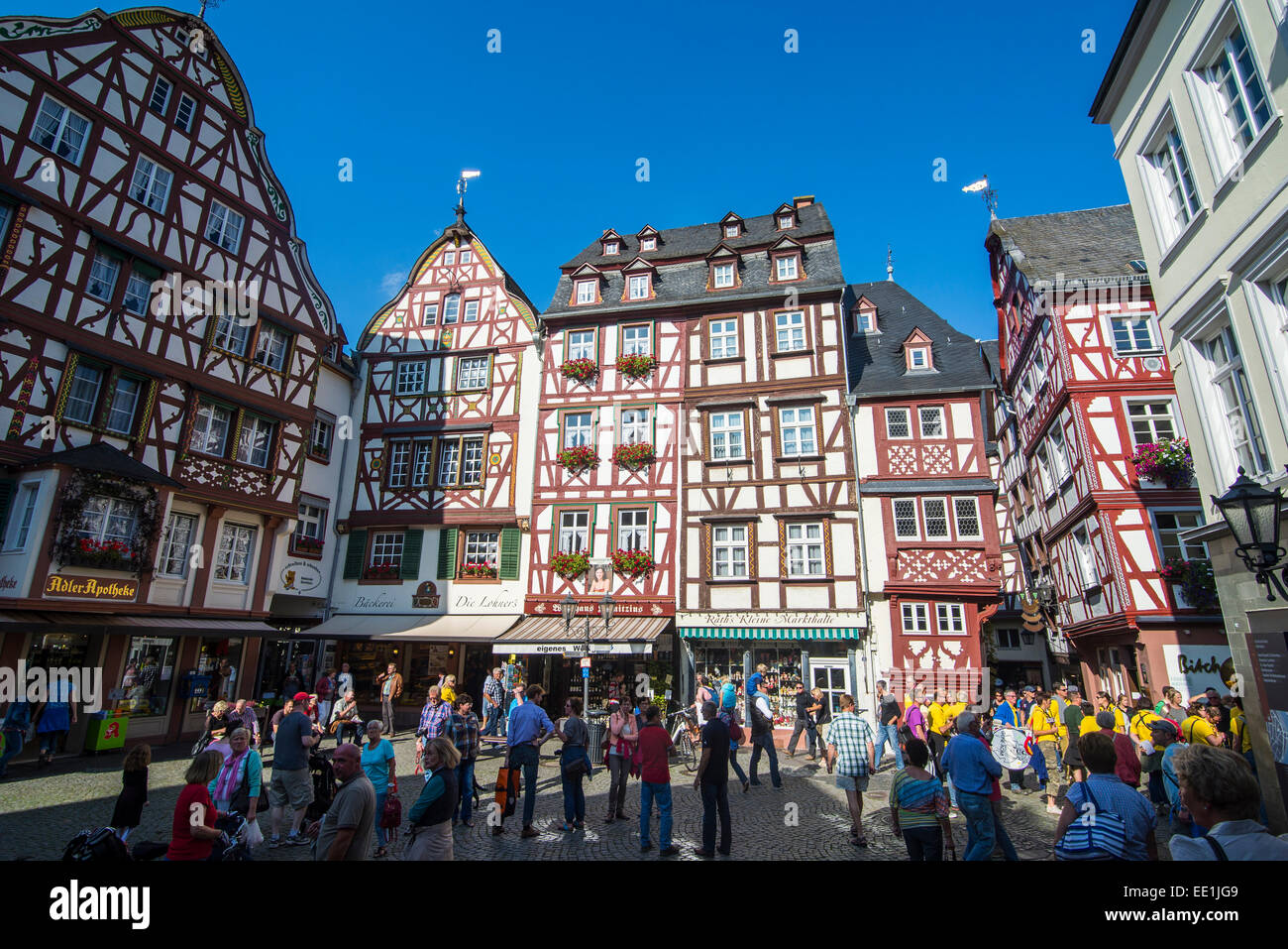 Bernkastel-Kues, Moselle Valley, Rhineland-Palatinate, Germany, Europe Stock Photo