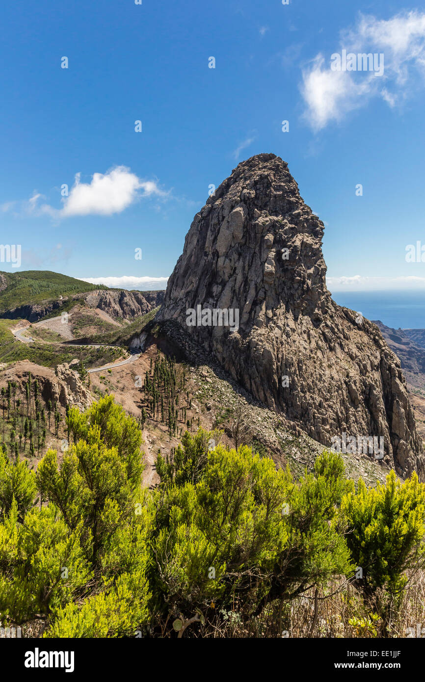 A view of the island of La Gomera, the second smallest island in the Canary Islands, Spain, Atlantic, Europe Stock Photo