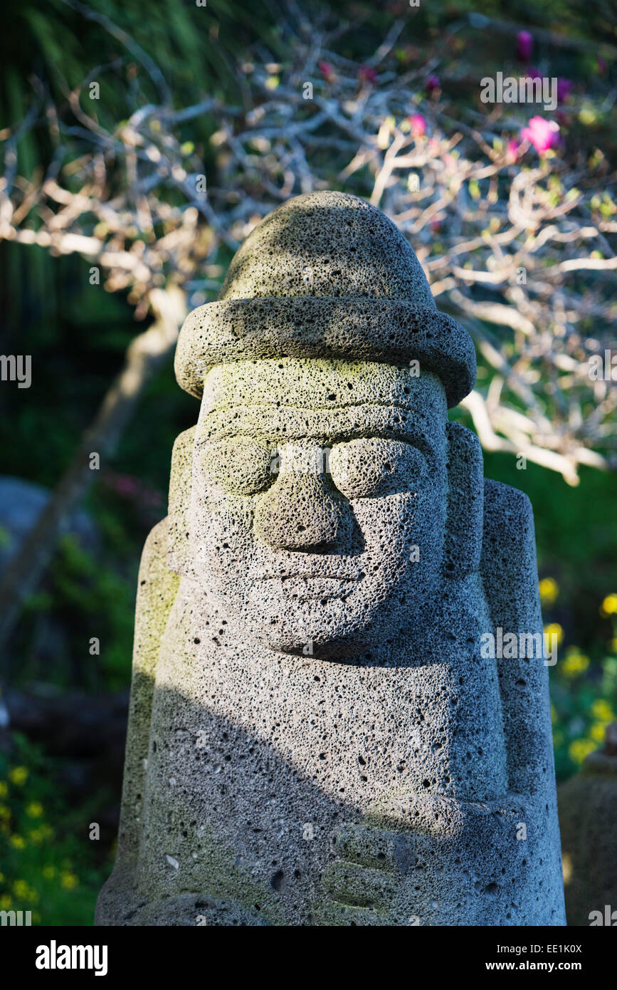 Dol hareubang (harubang) protection and fertility statue, Seogwipo City