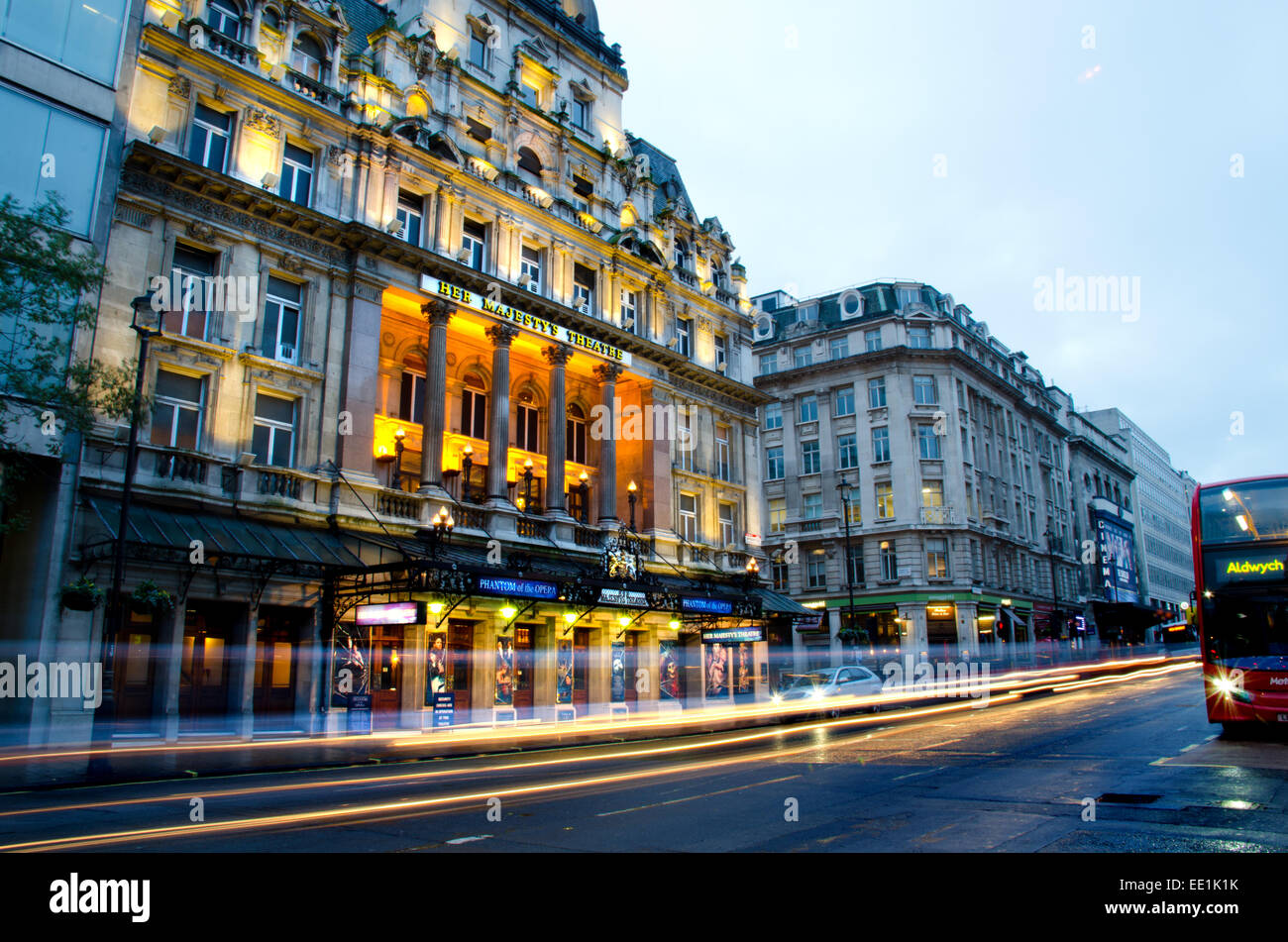 Her Majesty's Theatre, London - Phantom of the Opera Stock Photo