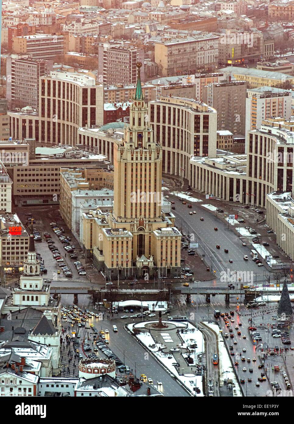 Moscow, Russia. Hilton Moscow Leningradskaya Hotel Stock Photo - Alamy