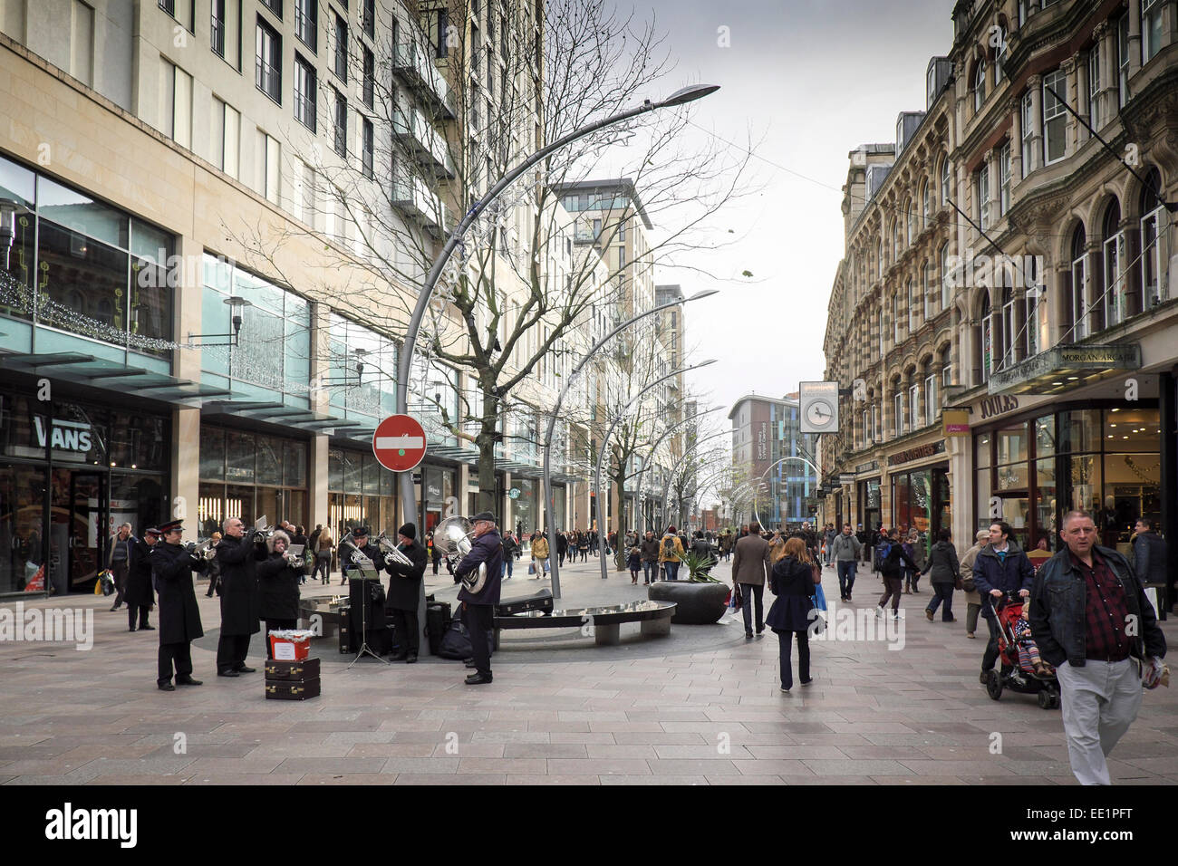 The Hayes area in Cardiff City Centre Stock Photo - Alamy