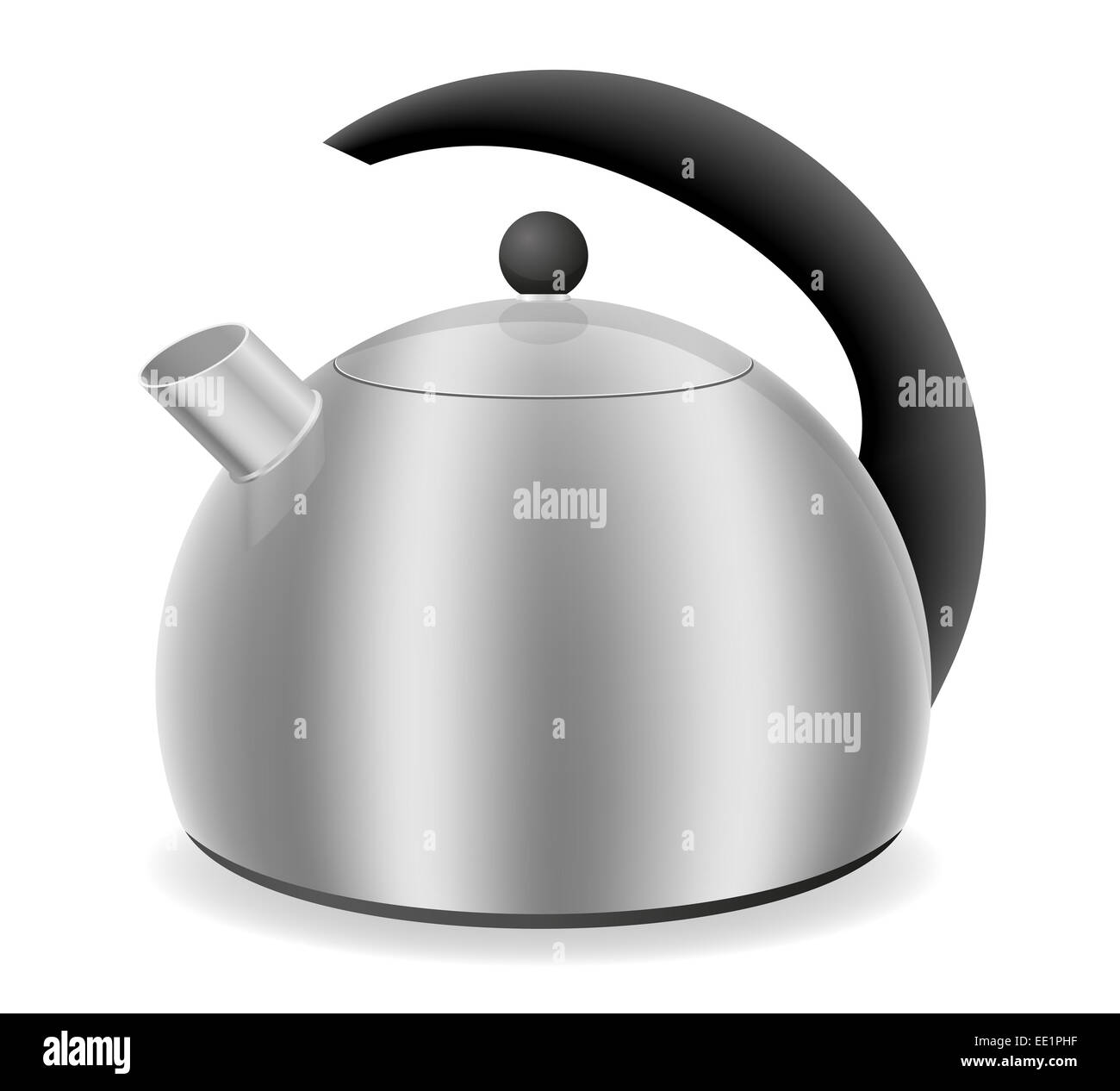 kettle for gas cooker illustration isolated on white background Stock Photo