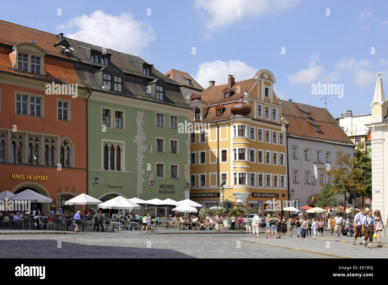 Regensburg, Unesco Welterbe, Domplatz, Bayerische Eisenstrasse, Strasse