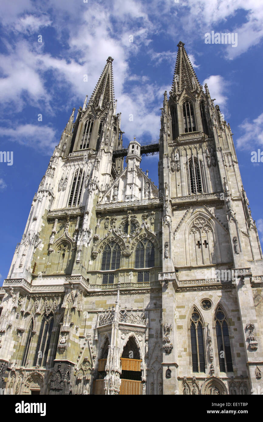 Regensburg, Dom St,  Peter, Domschatzmuseum, Unesco Welterbe, St,  Peters Cathedral, Bayerische Eisenstrasse, Strasse der Kaiser Stock Photo