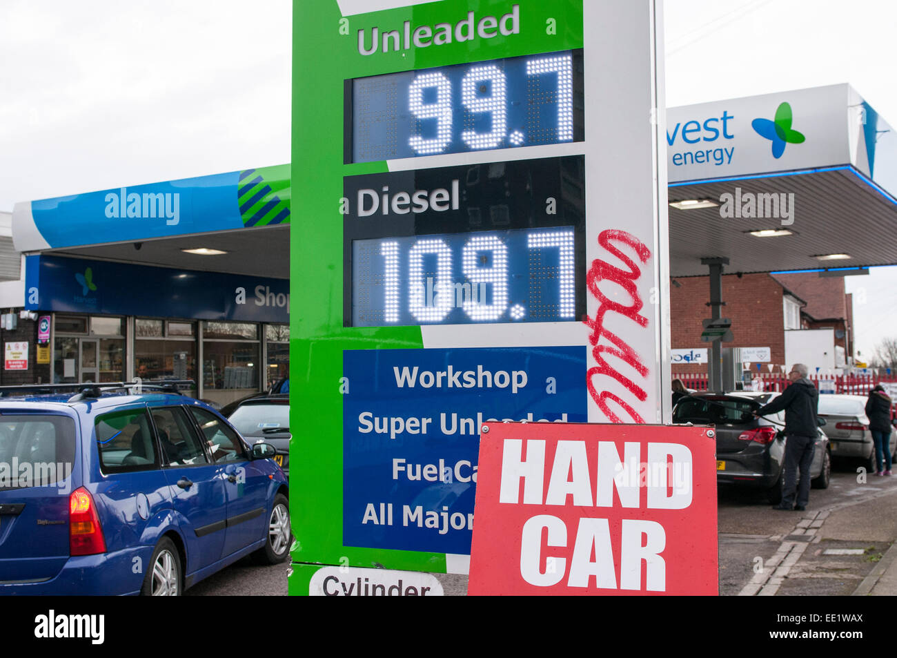 Petrol below £1 per litre, Birmingham UK Stock Photo Alamy