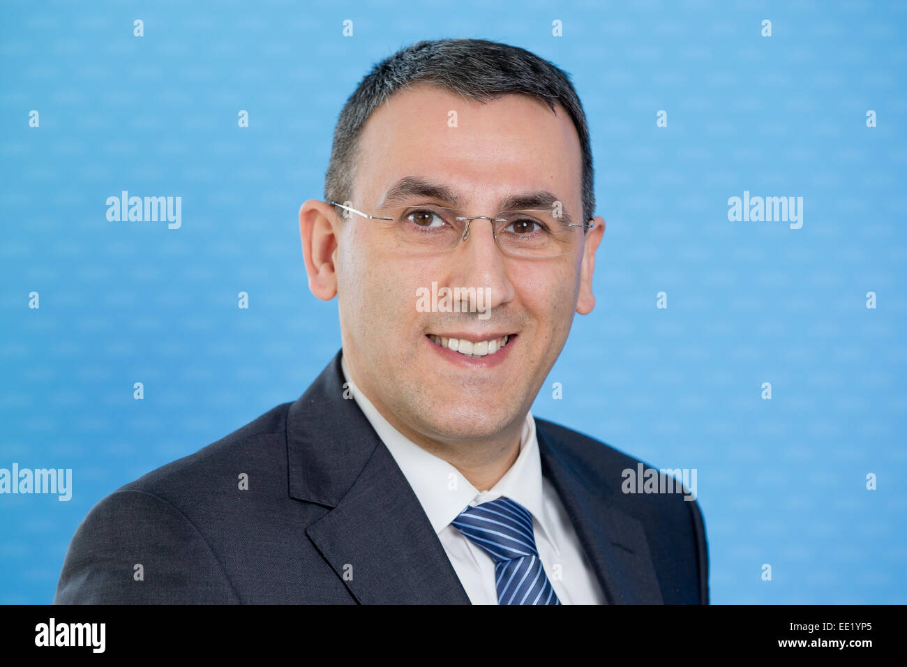 The manager of electronics company Grundig, Murat Sahin, photographed at the sidelines of a press conference on the company's strategic direction for 2015 in Nuremberg, Germany, 13 January 2015. PHOTO: DANIEL KARMANN/dpa Stock Photo