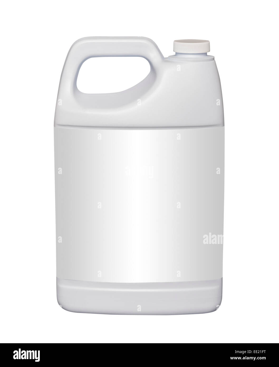 White gallon plastic jug, isolated with clipping path Stock Photo