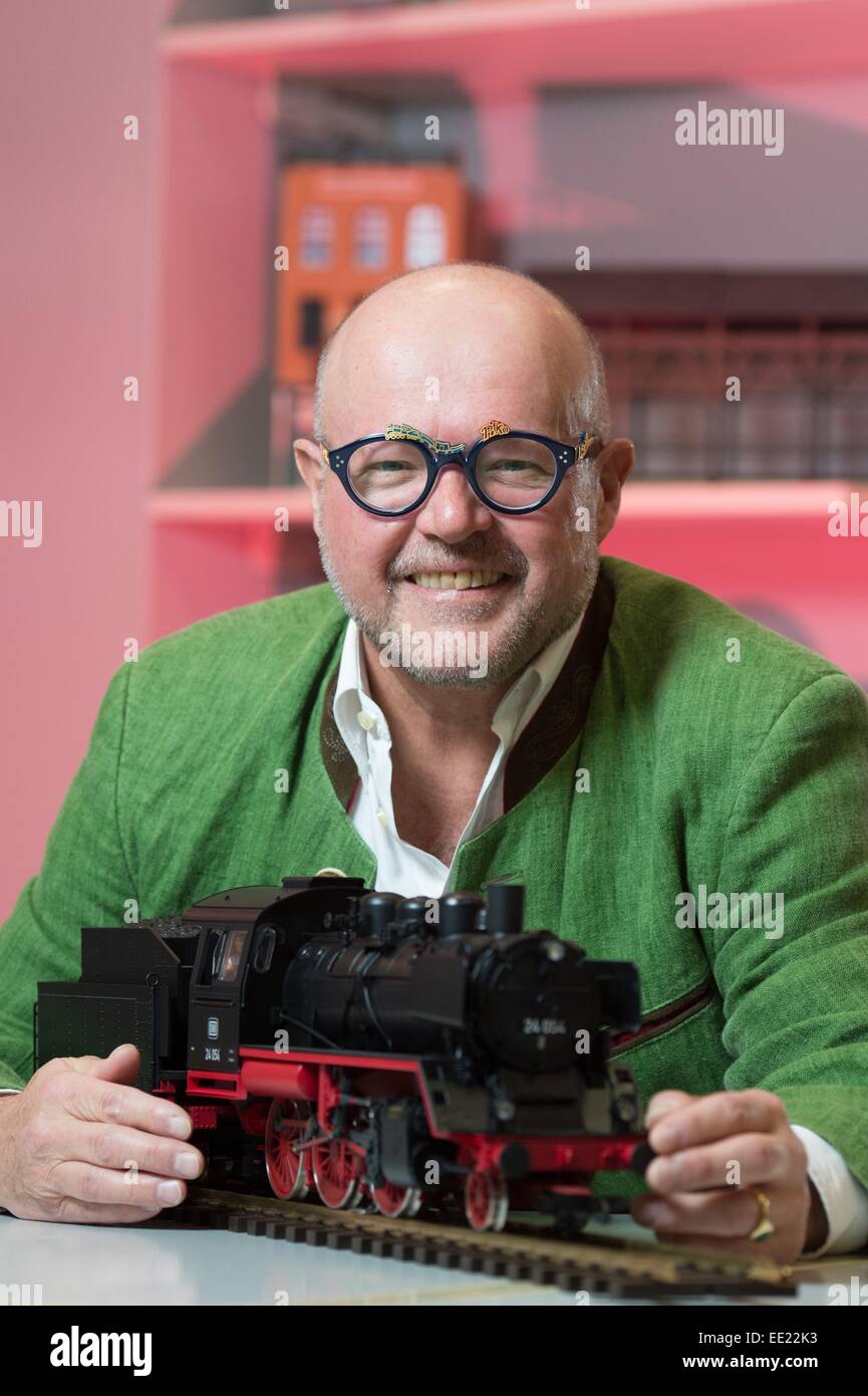 Sonneberg, Germany. 13th Jan, 2015. Rene Wilfer, director of PIKO toy