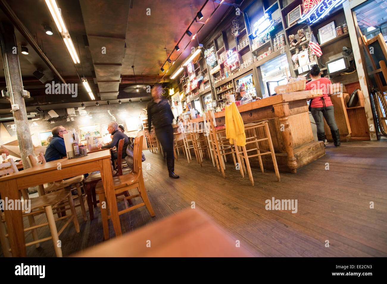 The bar at Hill Country BBQ restaurant at 410 Seventh street NW in