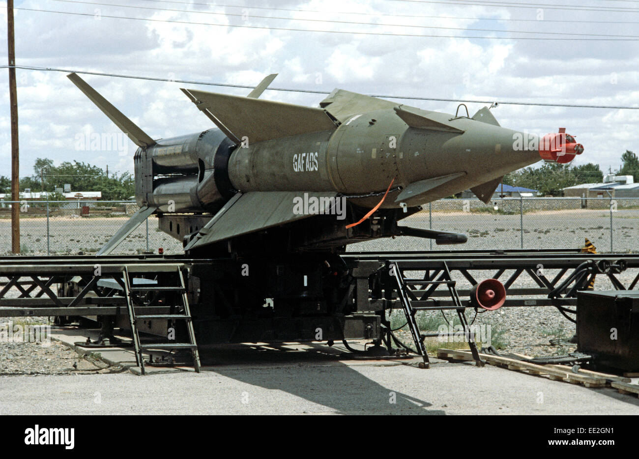 GERMAN AIR DEFENCE NIKE MISSILES, FORT BLISS, UNITED STATES ARMY POST IN TEXAS, USA Stock Photo