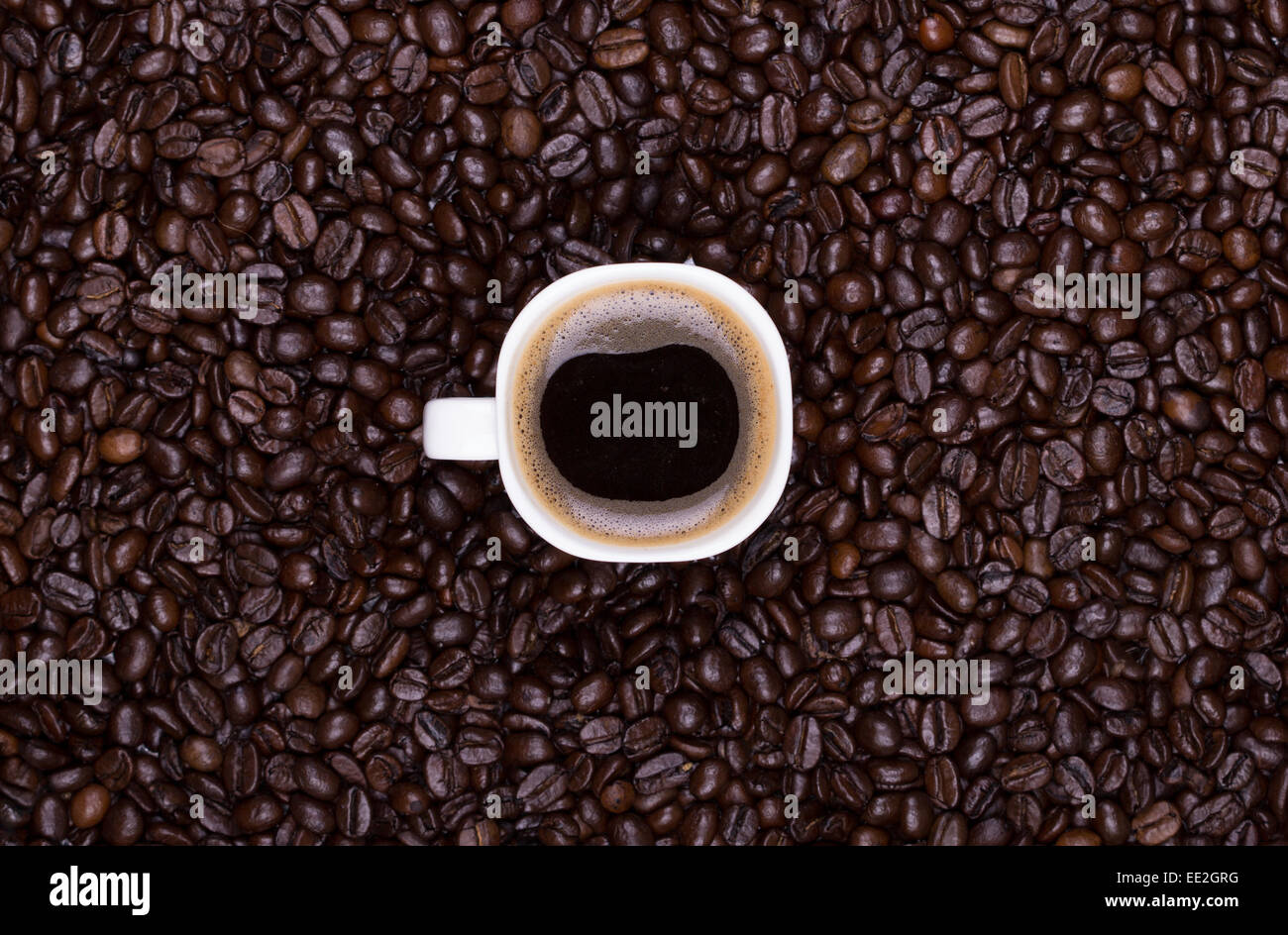 Coffee table, top view Stock Photo - Alamy