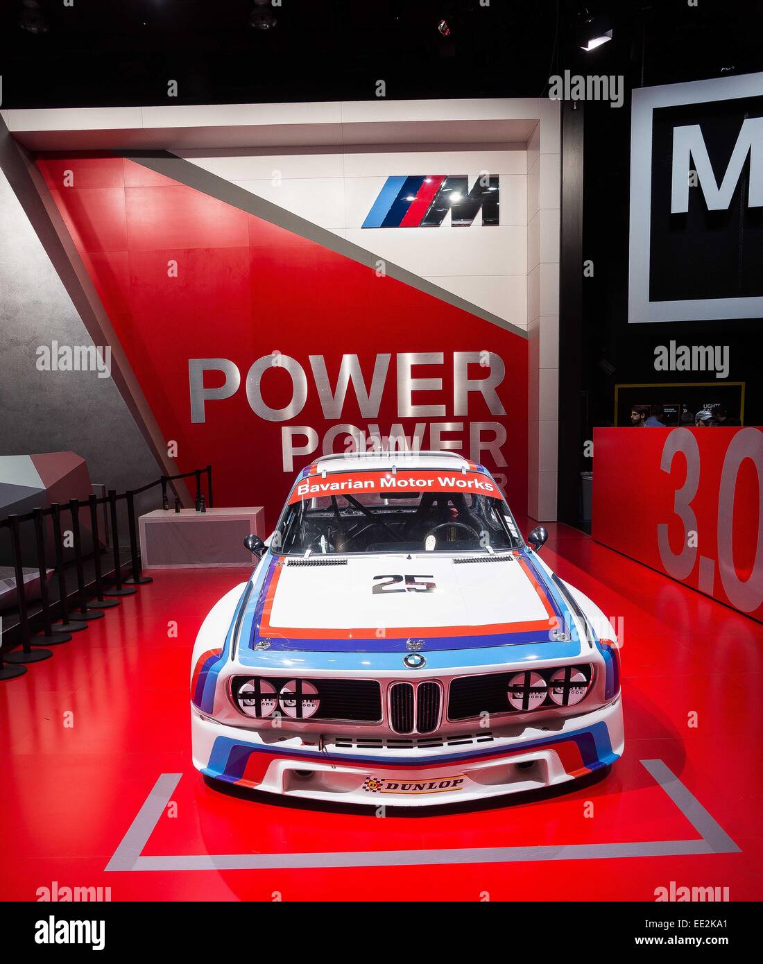 Detroit, MI, USA. 12th Jan, 2015. BMW and Bavarian Motor Works dazzle at the North American International Auto Show 2015 in Detroit, MI. Credit:  Alexis Simpson/ZUMA Wire/Alamy Live News Stock Photo