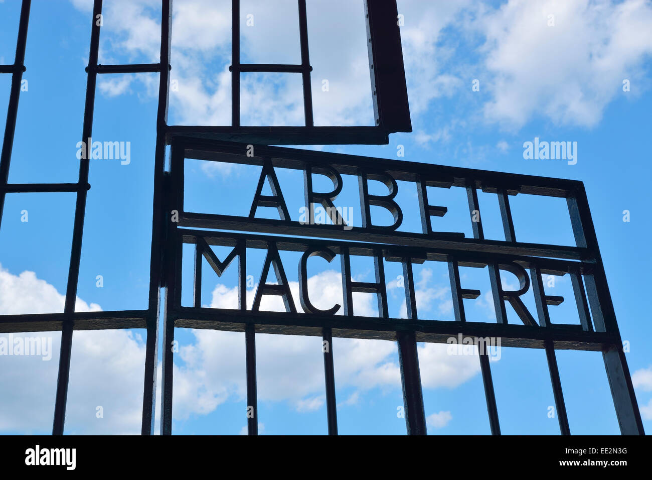 Entrance of Sachsenhausen, a Nazi concentration camp in Oranienburg near Berlin, Germany. Stock Photo