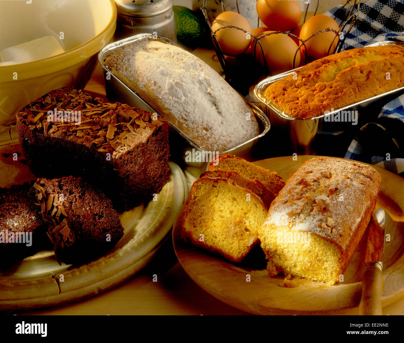 loaf cakes Stock Photo