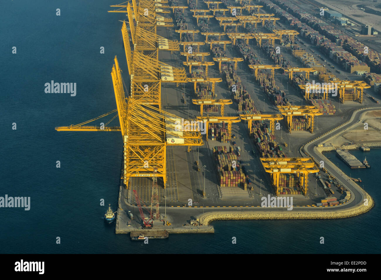 Container Port in Dubai, UAE Stock Photo Alamy