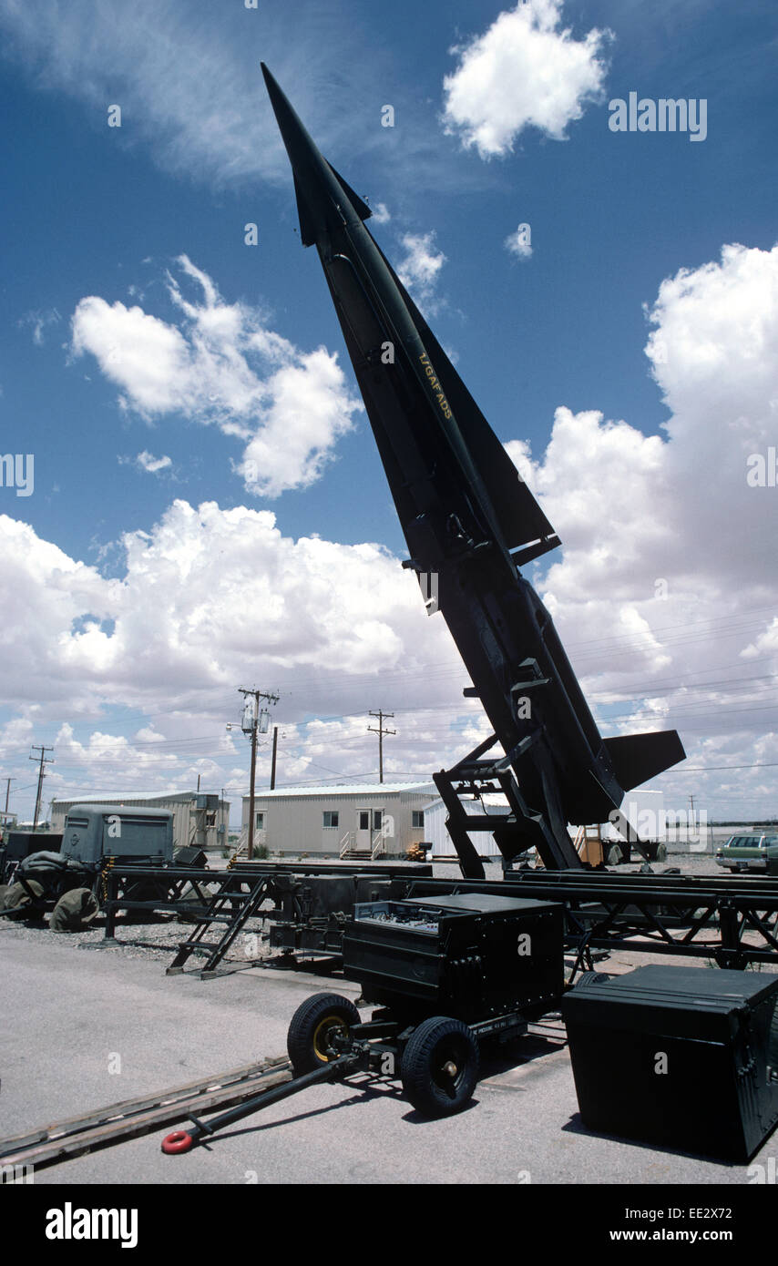 GERMAN AIR DEFENCE NIKE MISSILE, FORT BLISS, UNITED STATES ARMY POST IN TEXAS, USA Stock Photo