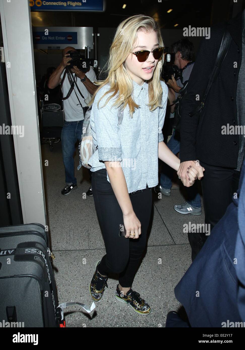 Chloe Grace Moretz arrives at Los Angeles International Airport (LAX