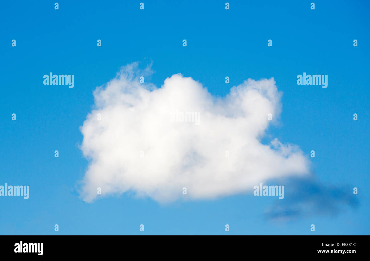 White cloud on blue sky , Finland Stock Photo