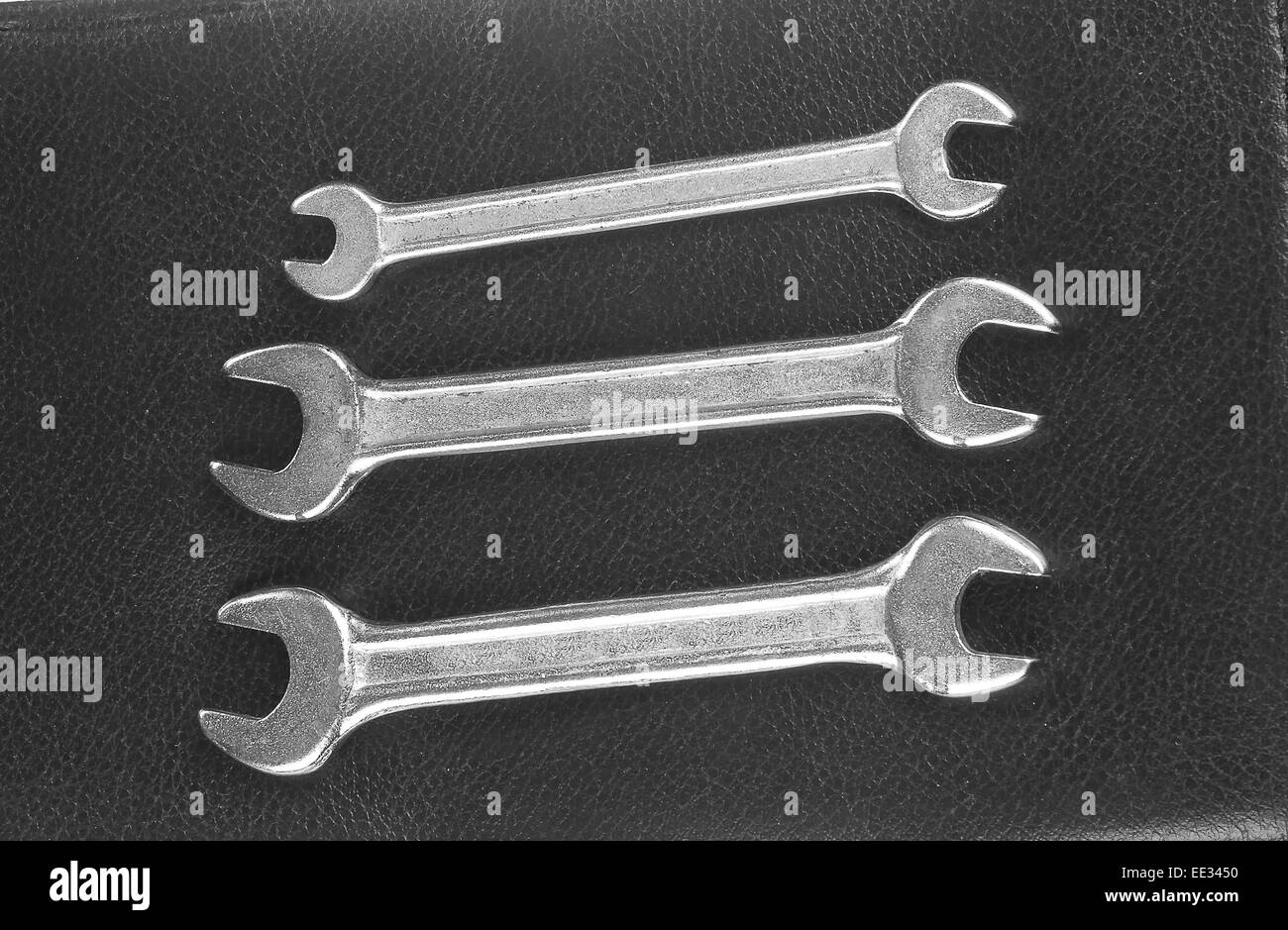 A set of spanners Stock Photo