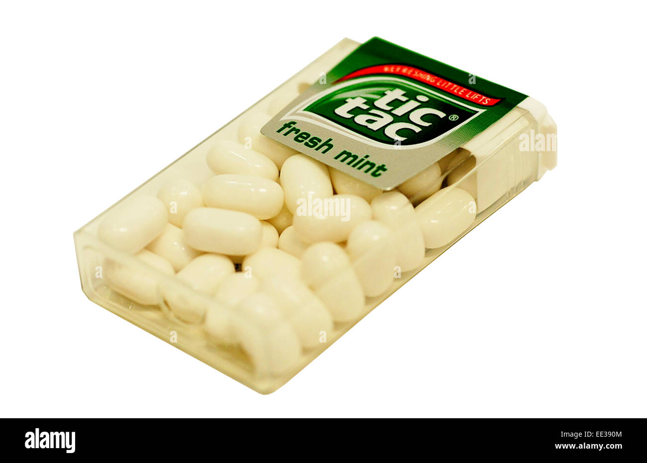 Close-up of a pack of Tic Tac mints Stock Photo