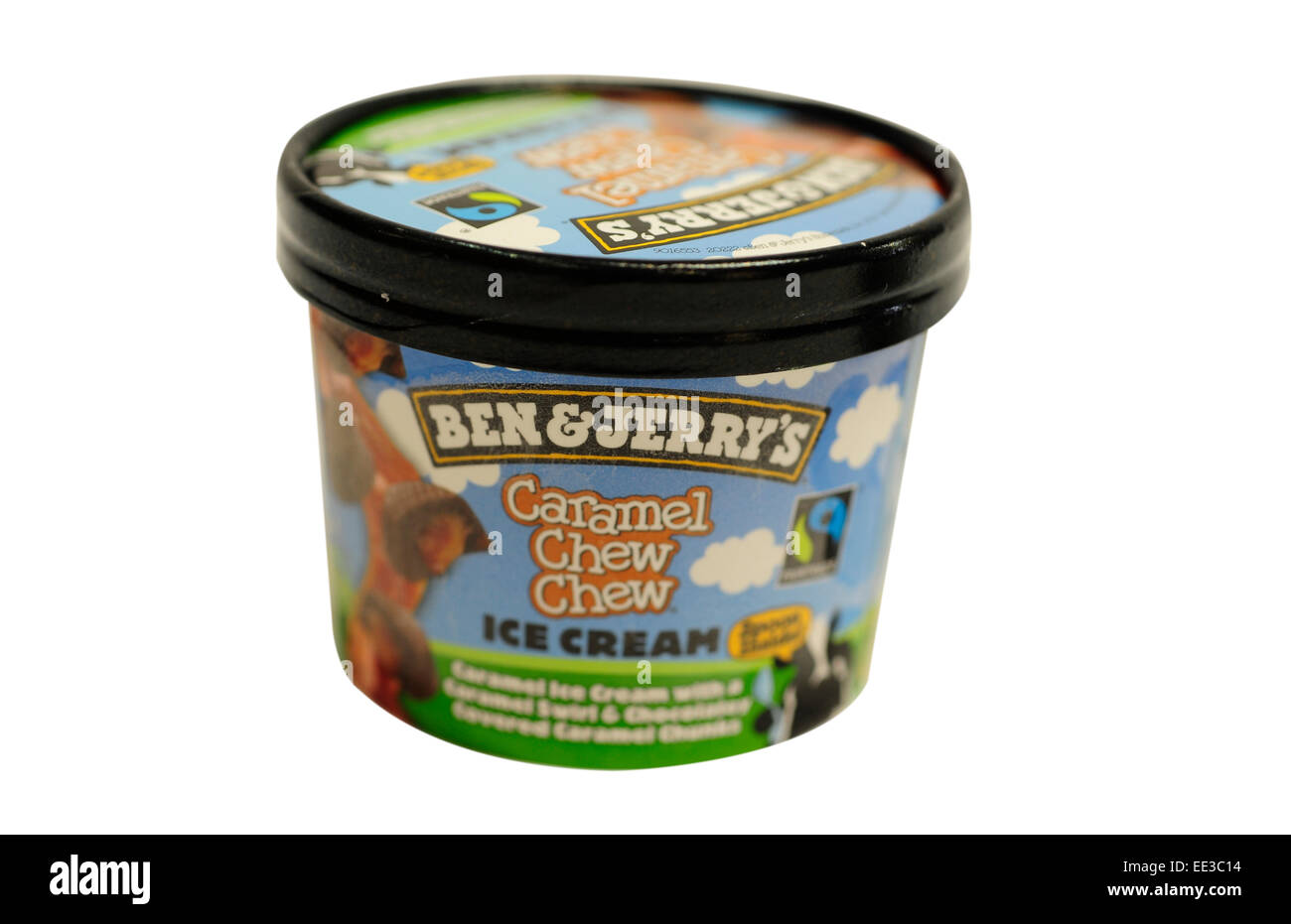 close up of Ben and Jerrys ice cream Stock Photo