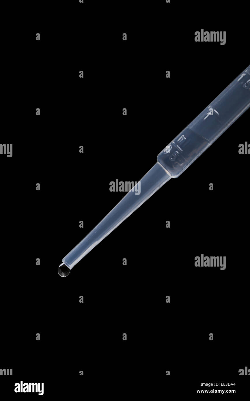 Drop of liquid from dropper Stock Photo Alamy