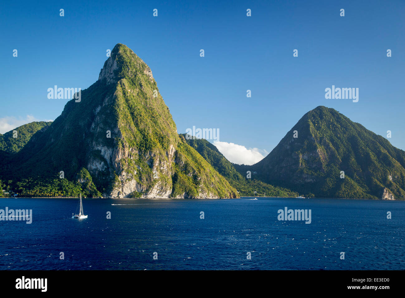 Petite Piton near Soufriere, St Lucia, West Indies Stock Photo Alamy
