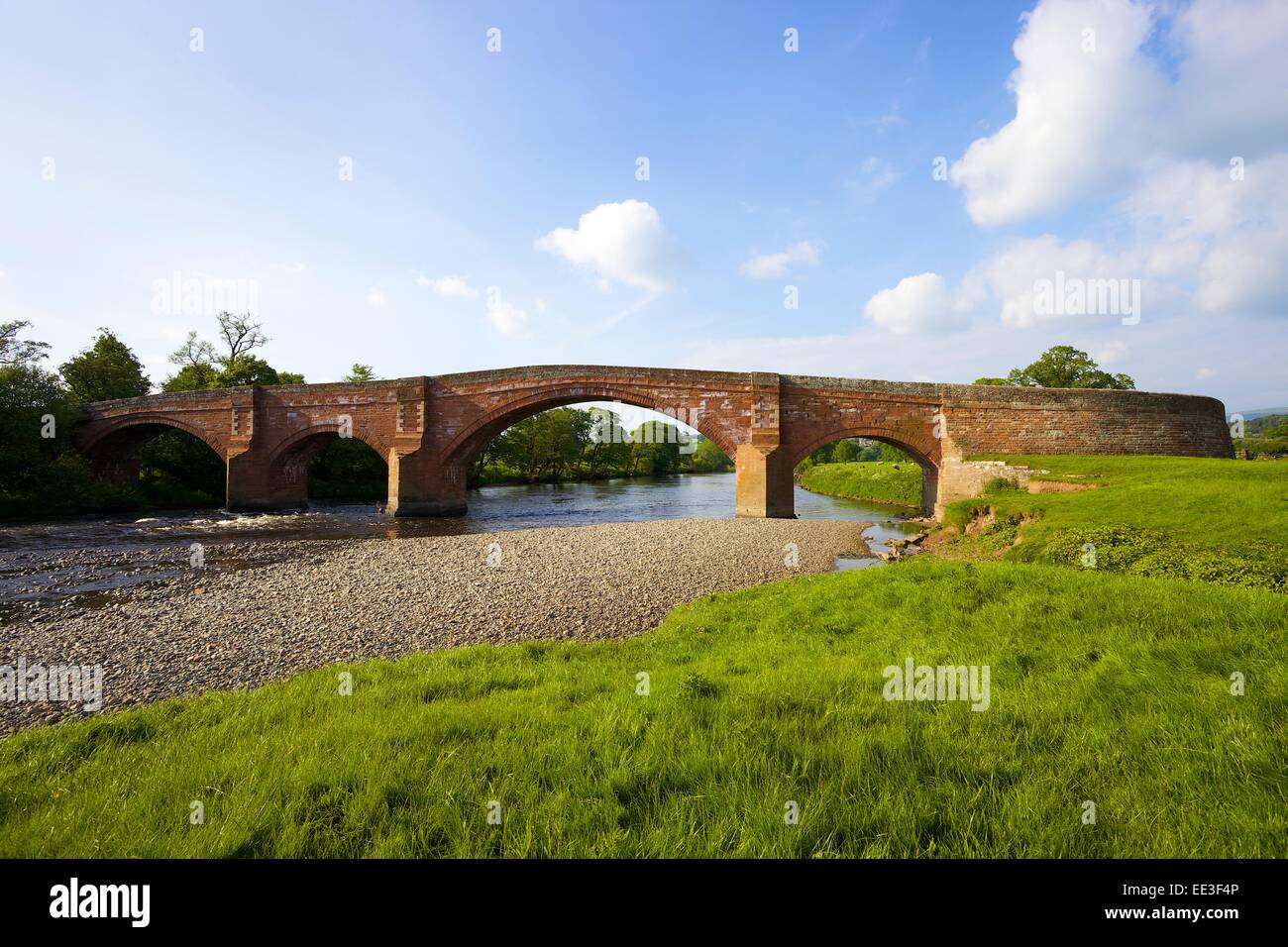 Arches of The Eden Bridge, Lazonby, Eden Valley, Cumbria, England, UK