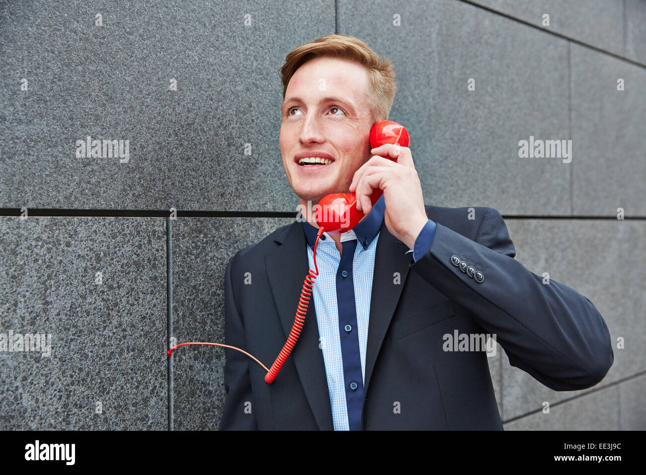 Man talking in a phone booth hi-res stock photography and images - Alamy