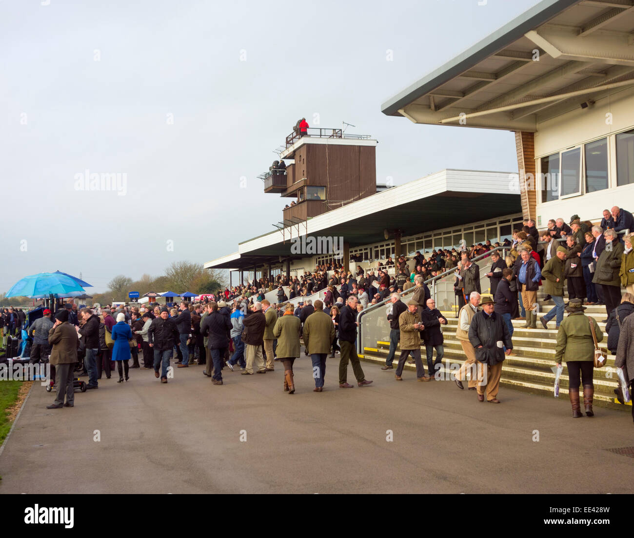 Huntingdon races Stock Photo