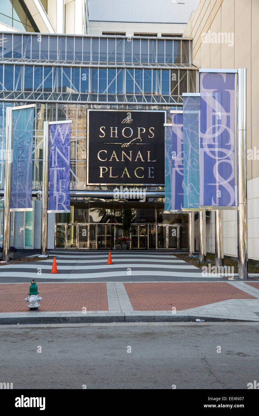 New Orleans, Louisiana. Entrance to The Shops at Canal Place, a shopping mall Stock Photo Alamy