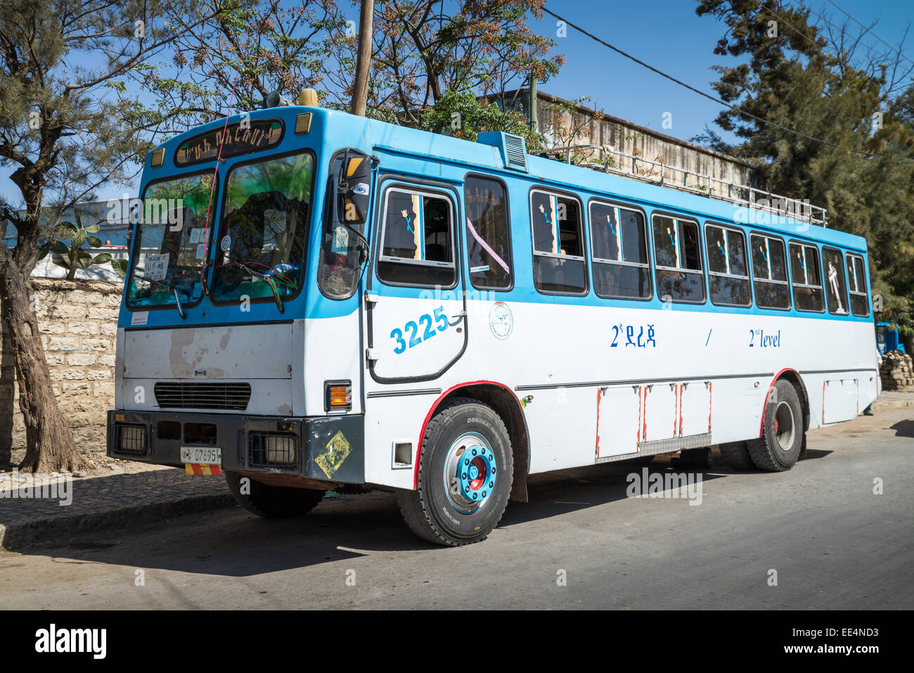 Ethiopian local bus on the road, Ethiopia, Africa Stock Photo Alamy