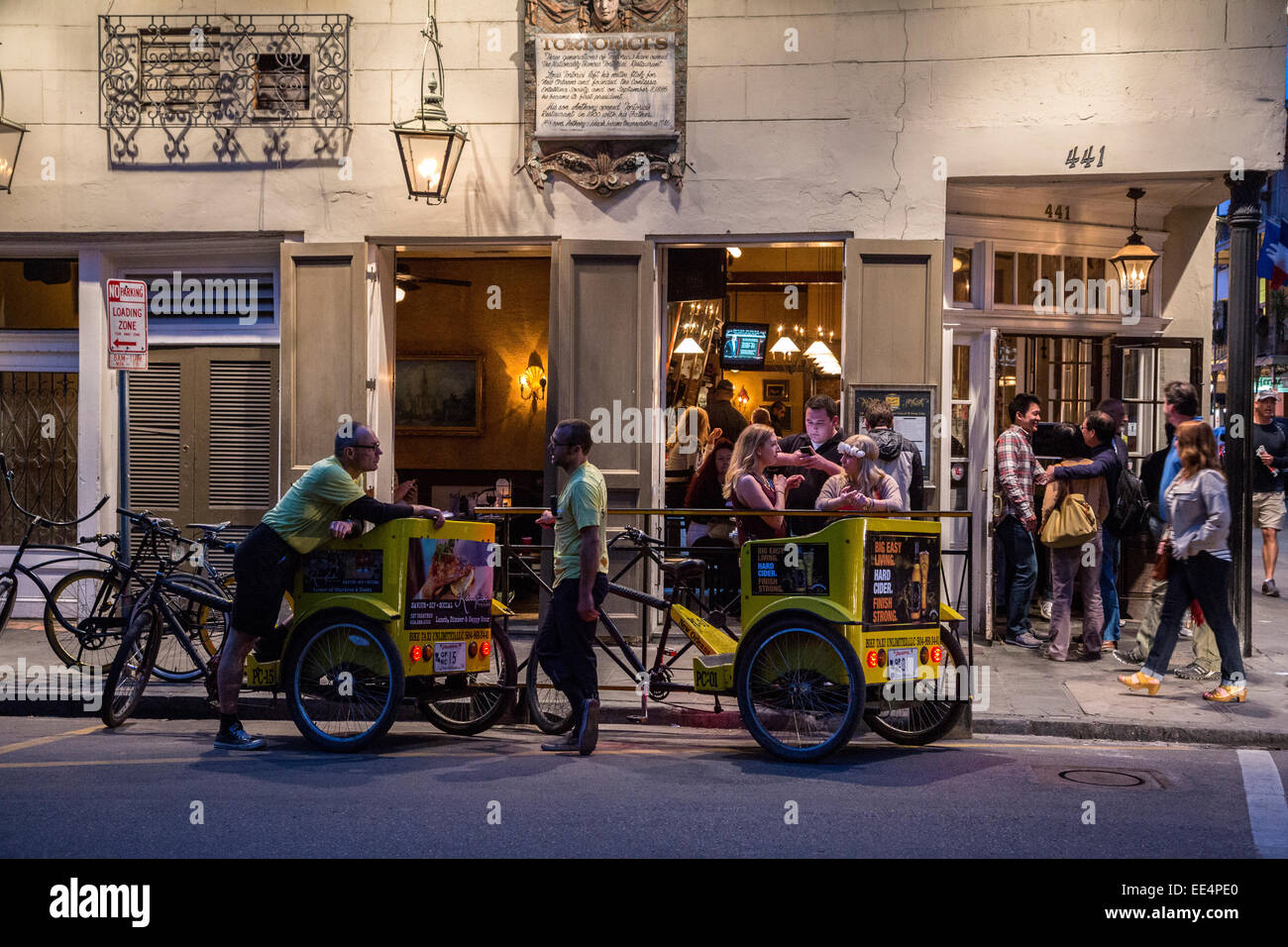 French Quarter, New Orleans, Louisiana. Royal House Oyster Bar Stock