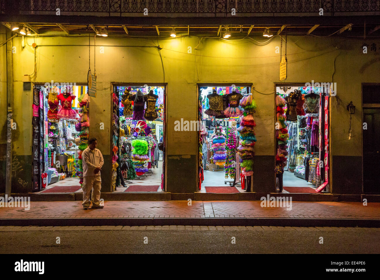 French Quarter, New Orleans, Louisiana. Bourbon Street Shop Offering