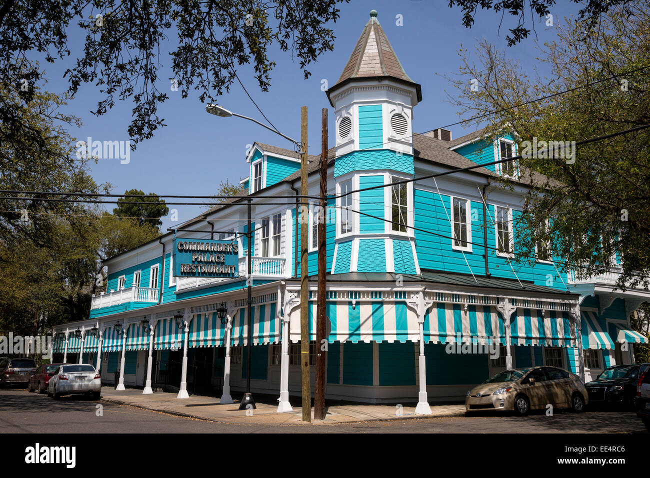 New Orleans, Louisiana.  Commander's Palace Restaurant, Garden District. Stock Photo