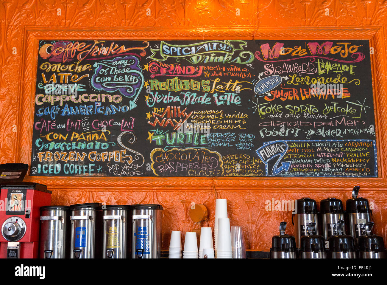 Coffee Menu Stock Photos Coffee Menu Stock Images Alamy