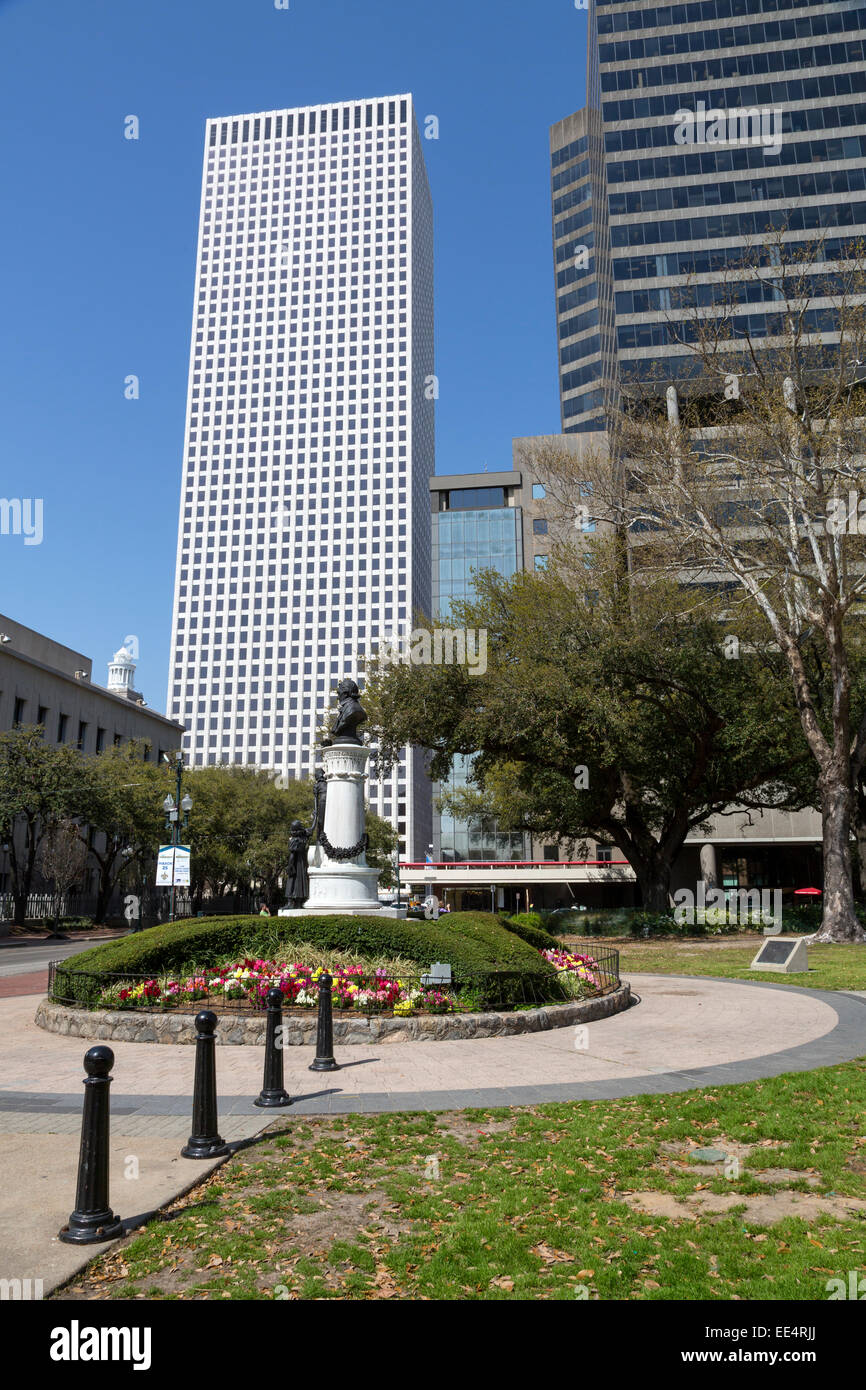 New Orleans, Lafayette Square. Statue to John McDonogh, a 19th. Century