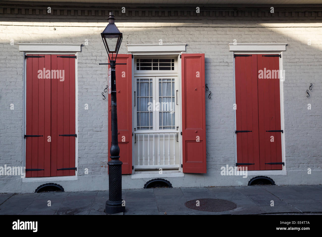 French Quarter Shutters Window Stock Photos French Quarter