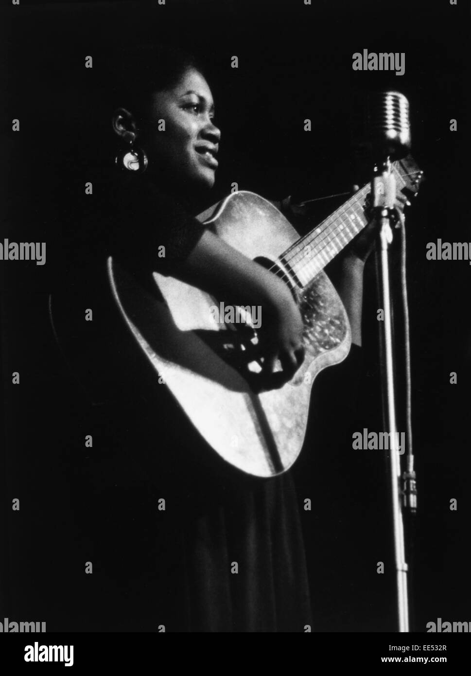 Odetta Holmes (1930-2008), also known as Odetta, American singer, actress, and Civil and Human Rights Activist, Portrait, 1957 Stock Photo