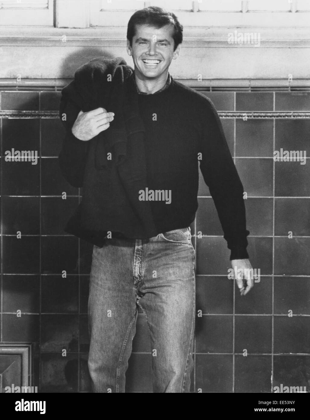 Jack Nicholson, Smiling Portrait, on-set of the Film, 'Carnal Knowledge', circa 1971 Stock Photo