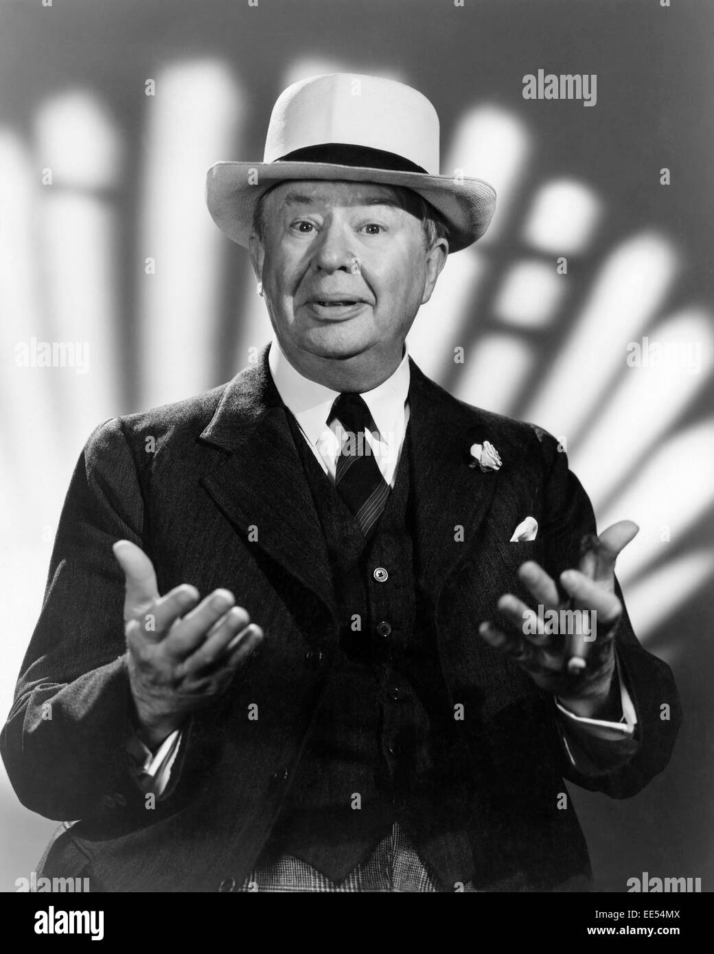Charles Coburn, on-set of the Film, 'The More the Merrier', 1943 Stock Photo