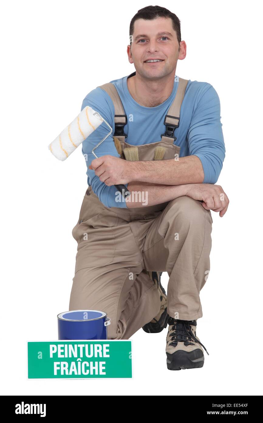 Portrait of a professional painter Stock Photo - Alamy