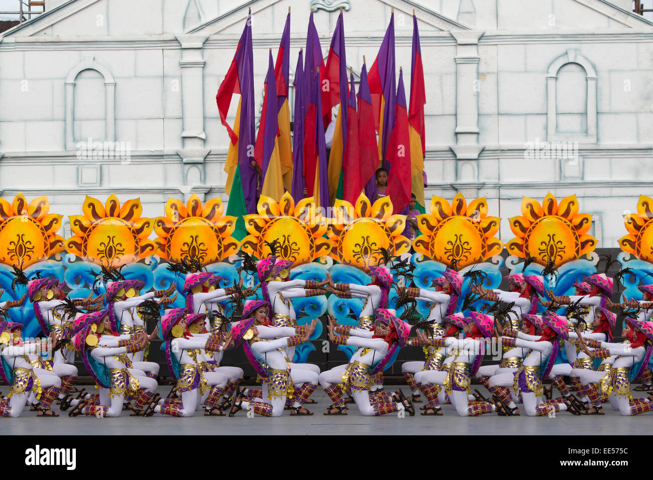11/01/2015 Cebu City - Sinulog,one of the largest festivals in the Philippines takes place over a nine day period in January. Ce Stock Photo