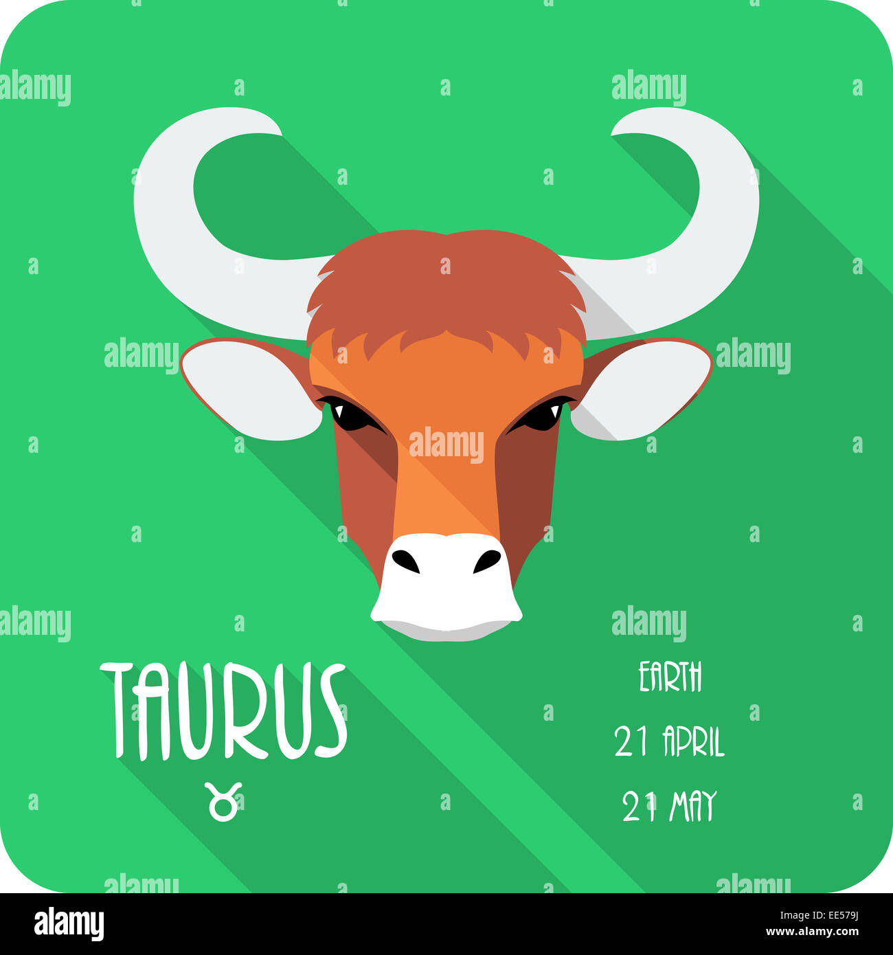 Taurus zodiac icon hires stock photography and images Alamy