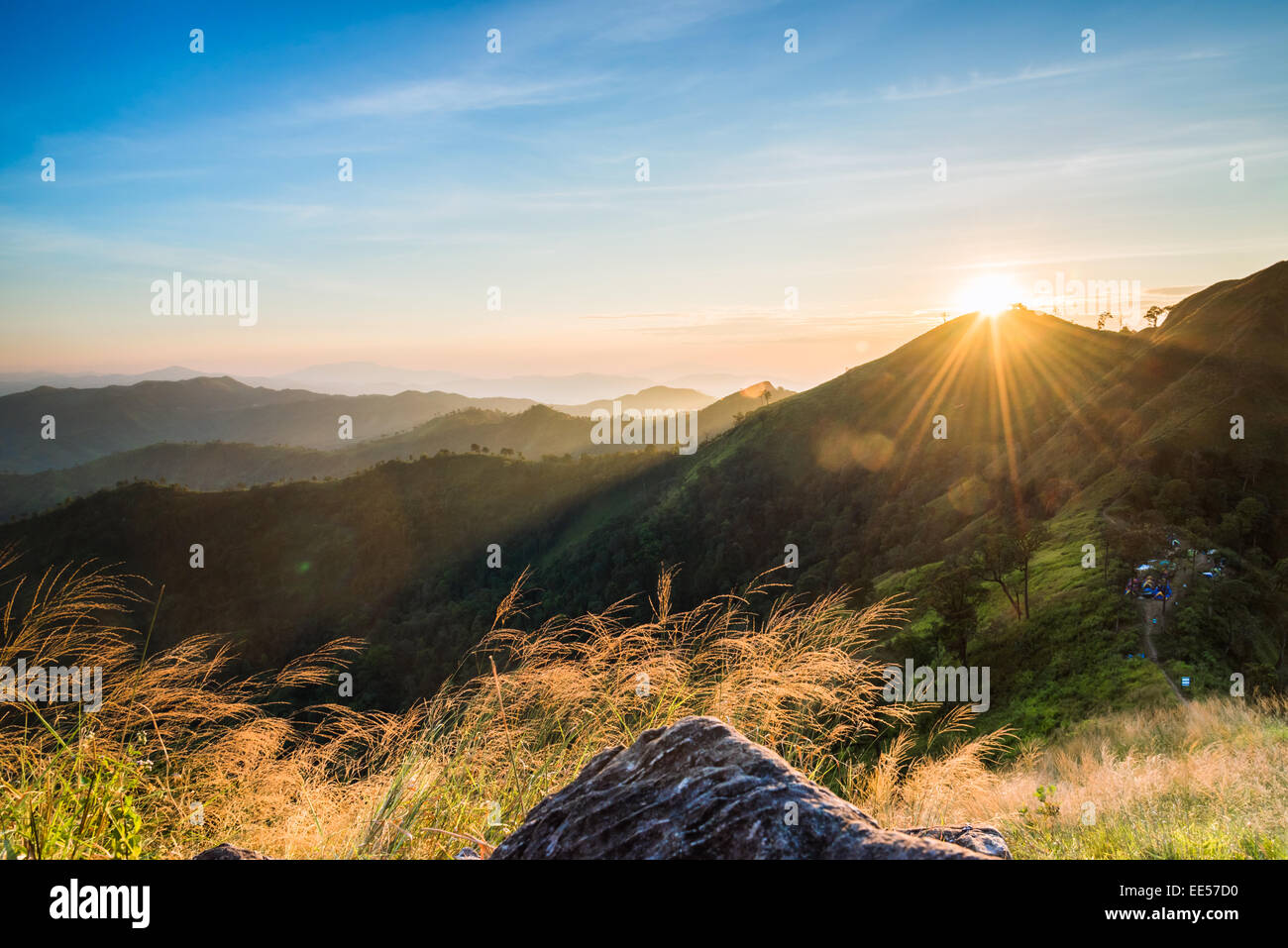 Sun light on mountain hi-res stock photography and images - Alamy