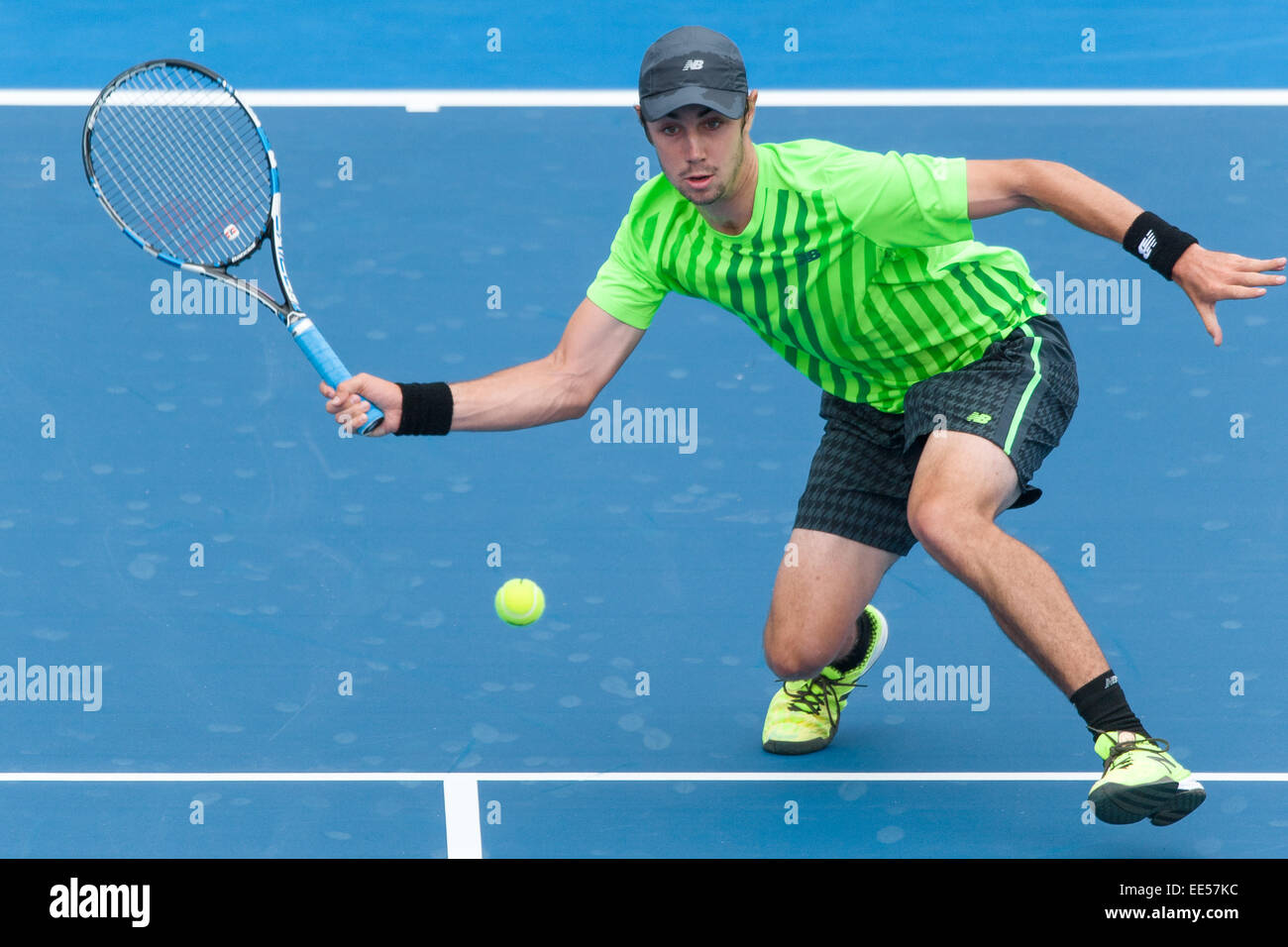 Melbourne, Australia. 14th Jan, 2015. Jordan Thompson (AUS) in action